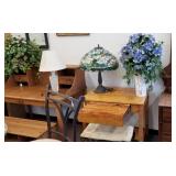 Antique school desk awith ink well