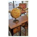 Globe on antique desk/dressing table