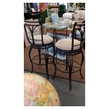 High top table and chairs