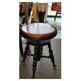 Antique piano stool