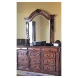 Dresser and mirror