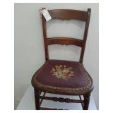 needlepoint chair  $25.00