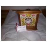 Crewel embroidery clock that works $12.00
