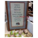 Cross stitch framed  $7.00