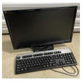 Monitor and Keyboard