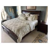 King Sleigh Bed & Night Stands