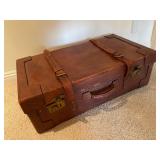 Leather Trunk Suitcase