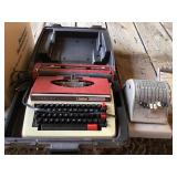 Typewriter and Cash Register