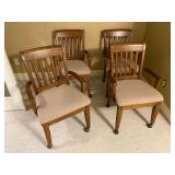 Rolling Arm Chairs Wooden