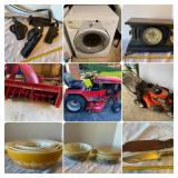 Uniontown, PA: Cyktor Moving Auction: Wheel Horse Riding Mower, Pyrex, Knives, Household, and More!