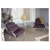 Provincial Chairs with custom pillows