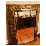 Meta Framed Painted Mirror