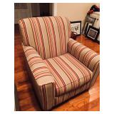 Striped Club Chair