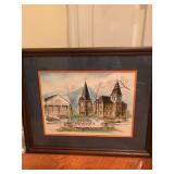 Print of Auburn Iconic Buildings - Baxley Oswalt