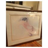 Framed RC Gorman of Woman Sitting