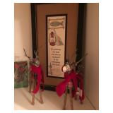 2 Small Reindeer and Art Print