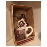 Teddy Roosevelt Mug and Teddy Bear in Box