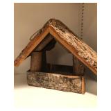 Small Bird Feeder with Bark