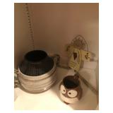 Tag Owl Mug and Handmade Pottery