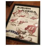 Auburn Program Cover Framed
