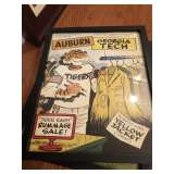 Auburn Program Cover Framed