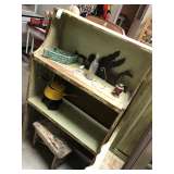 Shabby Green Shelf Unit