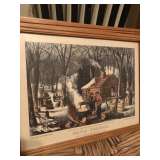 Courier and Ives Framed Prints