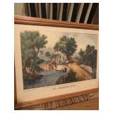 Courier and Ives Framed Prints