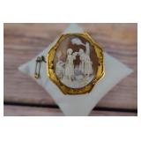 14K Gold Cameo 