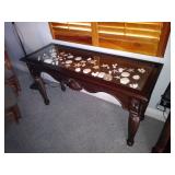 shell decor Sofa table