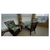 Nearly New rattan dinette set