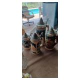 Old German Beer Steins