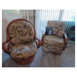 Rattan Swivel Rockers