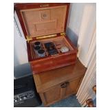 Humidor and Smoking Stand