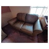 Leather Love Seat