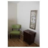Green chair $50.00 Nightstand $75.00