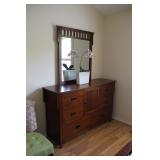 dresser and mirror $175.00