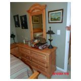 3 pc pine bedroom suite dresser
