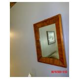 burled walnut mirror