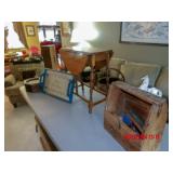 drop leaf table shoe box tray