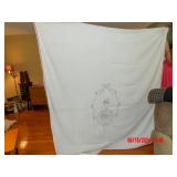 hand embroidered sheet(blanket)