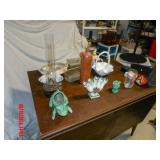 McCoy oil lantern 5 finger vase
