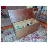 old wood tool chest dovetail