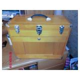 wood storage chest