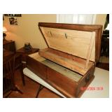 WOODEN TOOL CHEST OPEN