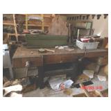 huge wood work bench