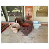 Baskets, planters