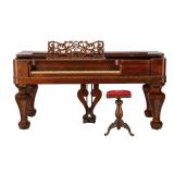 Dubois & Warriner Rosewood Box Grand Piano 1850-1852