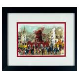 Urbain Huchet (French, 1930 - 2014) Signed & Numbered Limited Ed. Lithograph MONTMARTRE: LE MOUL