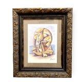 Original Pastel Signed Picasso